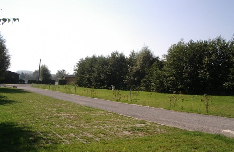 Aire camp-car vue emplacements Long Somme Picardie