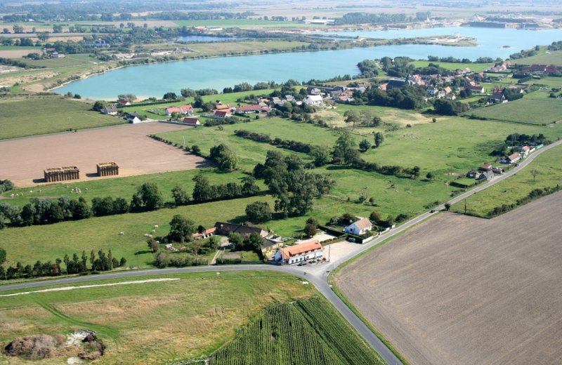 HOTPIC0800010047 Auberge de la Dune survol Le Crotoy Somme HDF