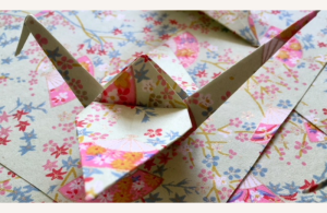 Atelier Guirlande de grues en papier japonais avec Demoiselle Eliette