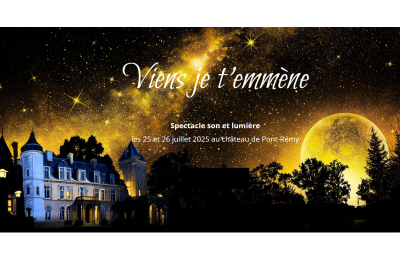 Son et lumière dans le parc du château de Pont Rémy